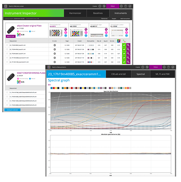 Chromachecker Instrument Inspector Screens